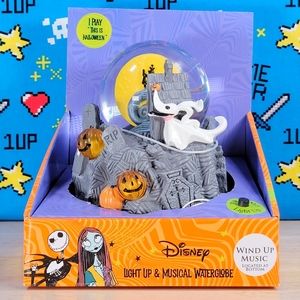 Disney Nightmare Before Christmas Zero 6" Musical LED Disney Waterglobe New
